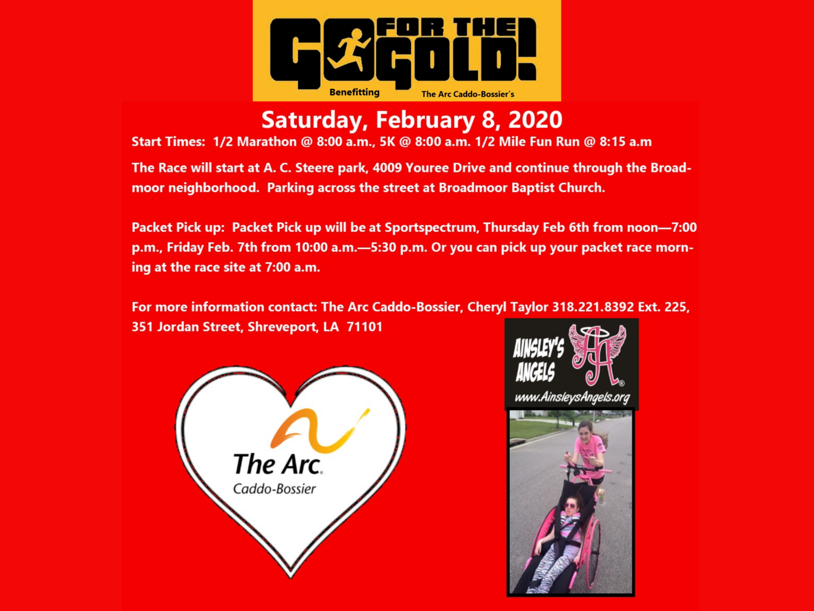 GO FOR THE GOLD HALF-MARATHON, 5K, AND FUN RUN